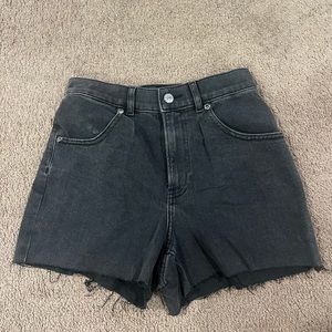 Express Super High Rise Gray Shorts